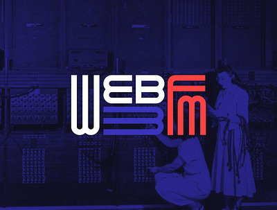 Web3FM - Logo blockchain branding exploring fm logo podcast web 3.0