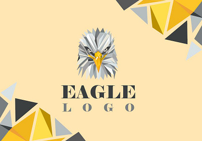 Eagle Polygonal Logo branding design eagle illustration illustrator logo minimal polygon polygonal polygonal logo typography vector