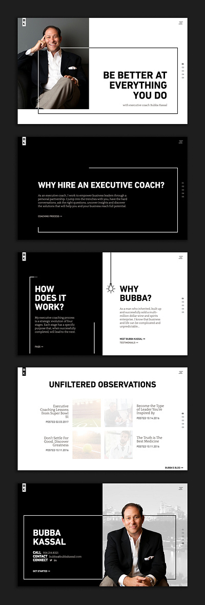 Personal Branding & Website black black and white branding clean homepage design logodesign microsite modern personal branding photography visual identity website white
