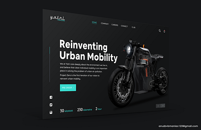 Yatri Motorcycle - Project Zero Website Redesign Concept design designersofnepal nepal project zero redesign concept redesigned stylustechnology website redesign yatri yatri motorcycle