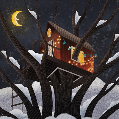 House on a tree, children illustration booksillustrator child children children book illustration childrens illustration for kids grainy houseonatree illustraion illustration art illustrator israel israel illustrator