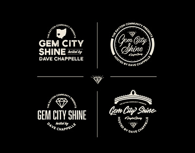 Gem City Shine Concert Branding branding branding design concert design logo logo design logos logotype music tshirt art tshirtdesign