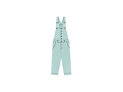 Overalls clothes cute illustration overalls procreate