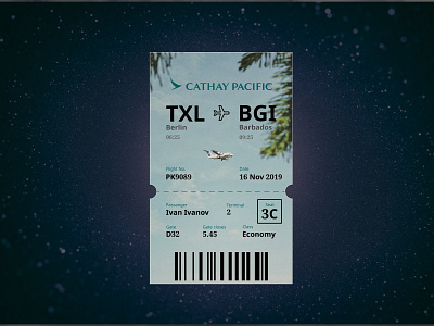 Boarding pass! Daily UI 024=) 024 boarding boardingpass dailyui