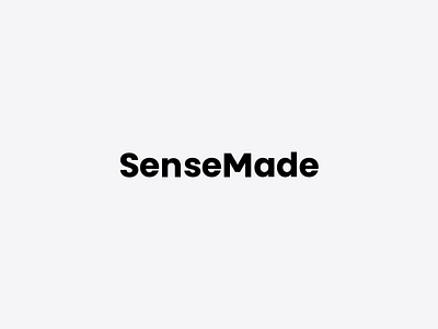 SenseMade alternate logo animation animated animation black and white brand brand identity branding lettering logo logo animation logotype randomised san serif logo shrinking logo typography typography design typography logo