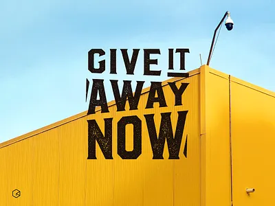 Give it away now ! brand city lettering logo logotype urban