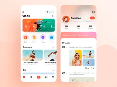 Health management application app radesign ui 应用
