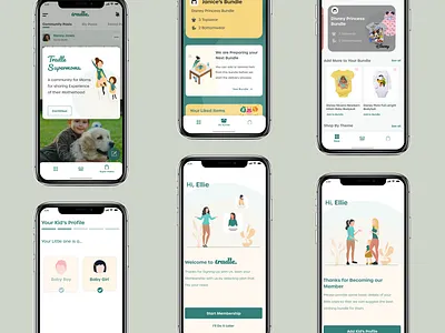 Kids Apparel App apparel application design kids clothing mobile ux