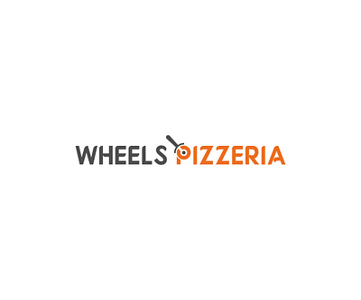 WHEELS PIZZERIA2 animation brand branding design flat illustration illustrator logo minimal typography vector
