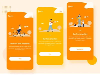 Onboarding Screens app app design colorful design illustrator instrauction screens instruction onboarding onboarding screen