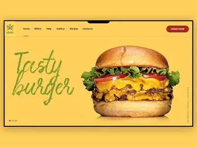 Restaurant Website Banner Design banner banner design branding header restaurant branding typography ui ux web webheader weblayout