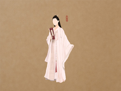 庆余年人物： 范若若 character hand painted illustration tv characters