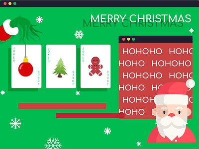 MERRY CHRISTMAS christmas design grinch hohoho joker santa snow tree