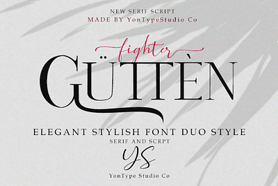 Guttenfighter - FONT DUO branding design font awesome font design fontstyle hand lettering handmade opentype type design typeface typography