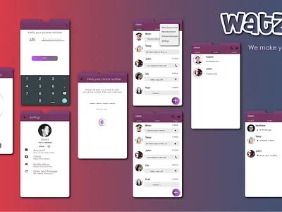 watzup -Learning UX/UI experiment learn student ui ui design uiux ux uxdesign