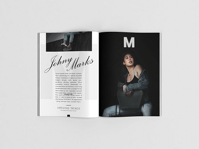 Arriving Trends branding design flat illustration magazine magazine design typography vector