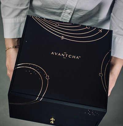 Packaging Design for Tea Company Avantcha costelation foil packaging packaging design
