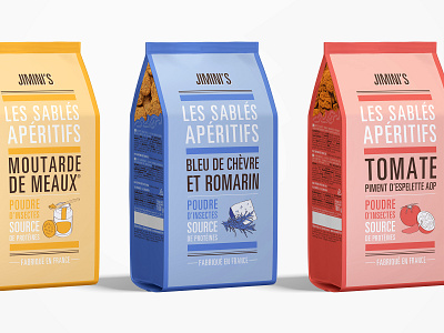 Packaging shortbreads - Jimini's apero apéritif art biscuit brand brand identity branding design color creative creative design food graphism illustration insect packaging sablé shortbread typography