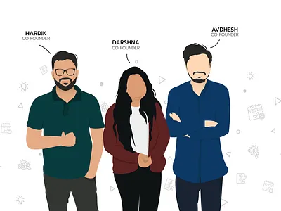 Flat vector Avatars design flat graphicdesign illustration illustration art minimal recooty ux vector web