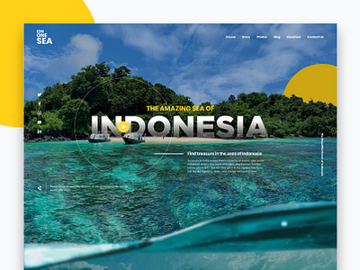 #Explore | Indonesia Sea adobe xd concept design image indonesia interface sea ui ux web