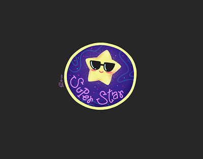 Super Star art artwork design digitalart dreams graphicdesign illustration space star stickerpack stickers superstar