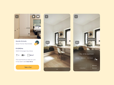 AR Realtor additional reality apartment app design dribbble flat interface mobile popular rent rental app top ui ux