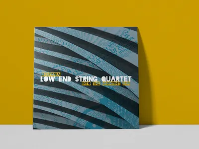 Low End String Quartet record cover album art graphic design illustration record cover typography