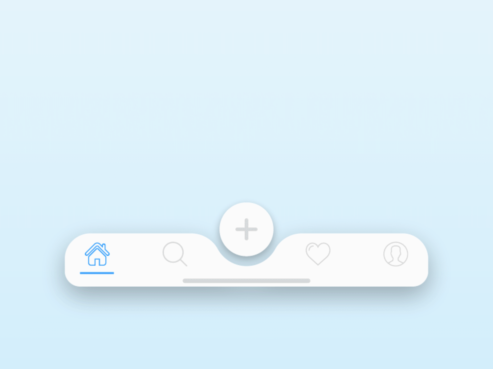 Creative Tab Bar Animation animated gif animation app concept idea design inspiration intreaction ios iphone menu mobile design navigation bar tab bar tab menu tab navigation transition ui ux design uiux user interface vector