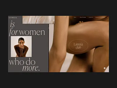 Limnia About Page Animation concept interaction promo typography ui ux video web website