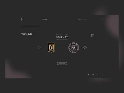 Inter Miami CF | Concept concept grid inter la miami schedule soccer typography ui website