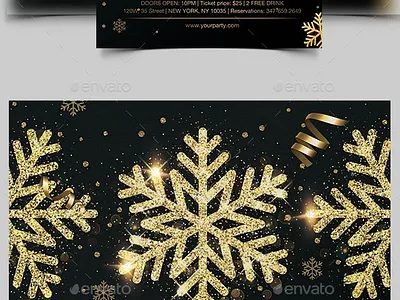 New Year Party Flyer branding design disco party flyer invitation new year invitation new year design new year flyer new year party flyer new year template party event flyer party nightclub flyer promo party template