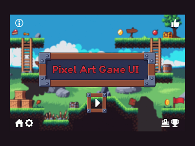 Pixel Art 2D Game UI 2d game game assets gamedev gui interface pixel art pixelart