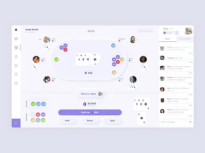 Poker Casino Site app design ui ux