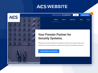 ACS Website UI/UX Design adobe illustrator adobe xd branding creative dailyui design dribbble flat icons illustration landing page typography ui ui design ux ux design web website website concept website design