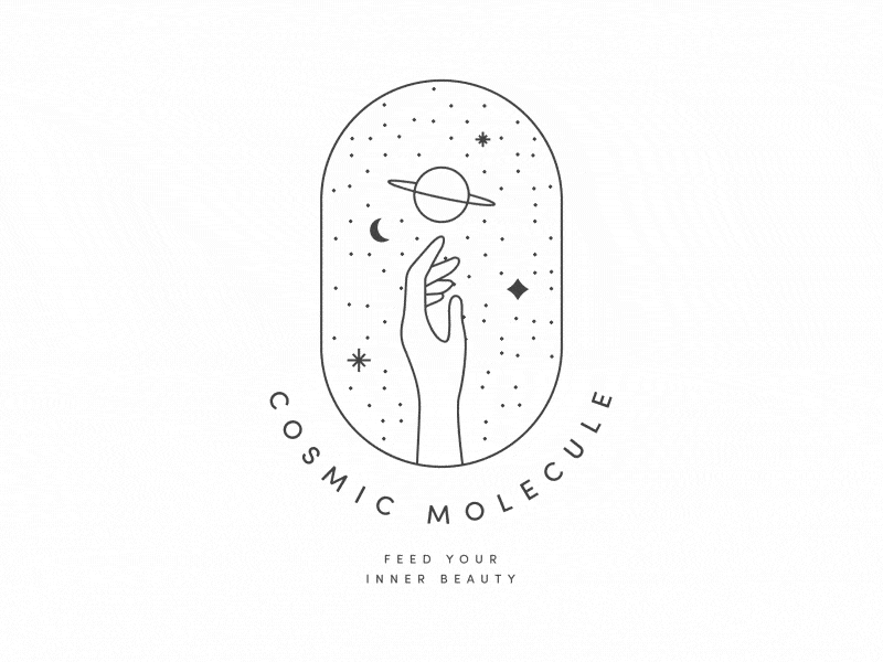 Example of Cosmic Molecule logo animation