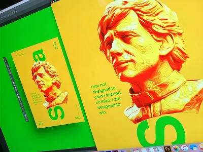 Show & Go l 464 | Aryton Senna adobe art brazil f1 photo photoshop poster poster a day poster art senna