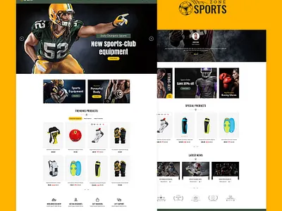 Sports Zone – Equipment Club – eCommerce Responsive Theme opencart prestashop responsive shopify templatetrip website woocommerce wordpress