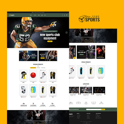 Sports Zone – Equipment Club – eCommerce Responsive Theme opencart prestashop responsive shopify templatetrip website woocommerce wordpress