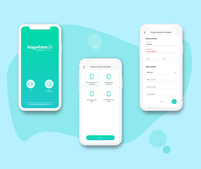 Auction anywhere- Document management App android app icon interaction design ios ios app product design ui ui design ux ux design web app design website