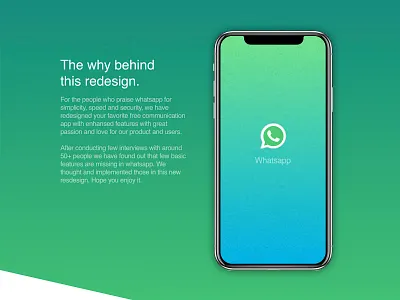 Whatsapp behind redesign animation app branding design illustration minimal ui uidesign uiuxdesign ux web whatsapp