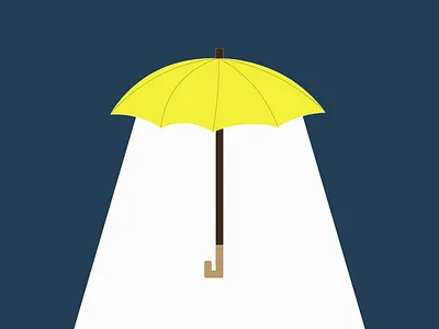Yellow Umbrella design illustration illustration art illustration design light magazine illustration rain umbrella vector art yellow umbrella