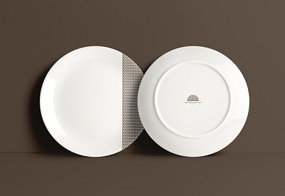 1948 Residence Inn Plate Design brand identity branding elegant hotel inn lattice logo luxurious minimalist packaging design pattern plate restaurant sophisticated