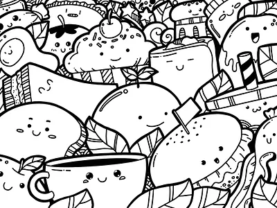 Food and drink 2d 2d art cartoon cute cute fun funny design designer doodle doodle art doodleart illustration today trending
