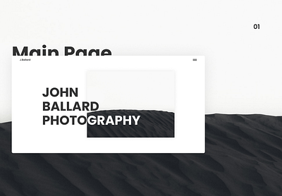 Photographer Portfolio Website Concept clean ui concept design minimal photographer portfolio ui webdesign