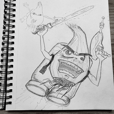 Onion, coming in HOT cartoon cartoon character drawing onion pencil drawing pencil sketch scifi sketch sketchbook traditional art wamborf