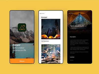 Outdoor Travel adventure app bravo bravostudio bravostudioapp design figma madewithbravo mobile mobile app native app outdoor prototype ui ux