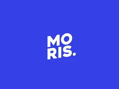 MORIS Logo art branding clean corporate design logo shape startup symbol tech typography