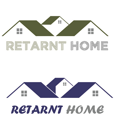 home logo 01 brand branding buld bulding design flat illustrator logo ui vector