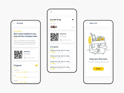 Ingest app files illustration light mobile mobile app design mobile design mobile ui ui ui design web design
