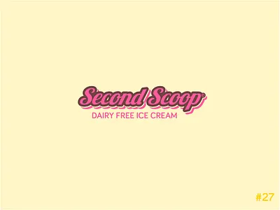 27/50 Daily Logo Challenge | Ice Cream - Second Scoop affinity bariol branding chocolate daily logo challenge dailylogochallenge day27 ice cream lobster logo neopolitan strawberry vanilla vector